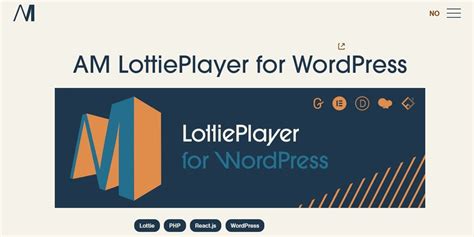 AM LottiePlayer – Vector animations for WordPress.